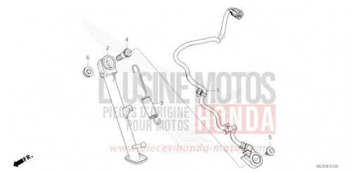 BEQUILLE LATERALE CBR500RAR de 2024